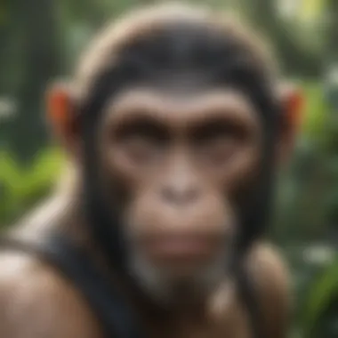 Hit Monkey's intense gaze in the jungle