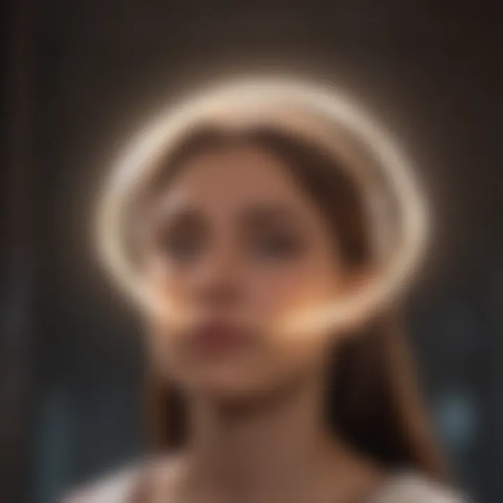 Glowing halo above a character's head