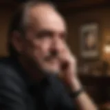 Wes Craven in a contemplative mood