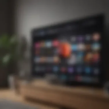 Smart TV showcasing Apple TV interface