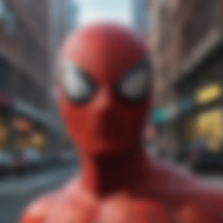 A cinematic poster highlighting the cultural impact of Spider-Man films